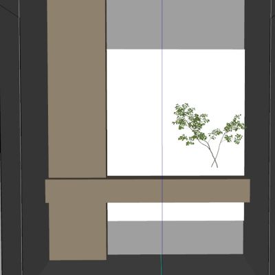 现代奶油风过道 挂画摆件