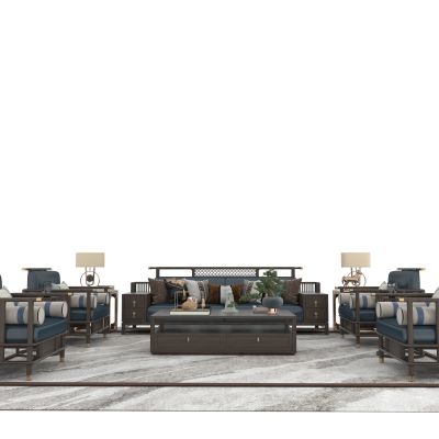 新中式沙发组件