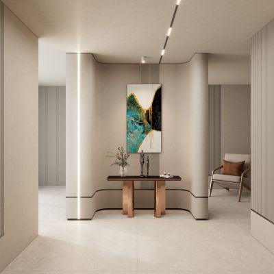 奶浴诧寂风环抱式玄关