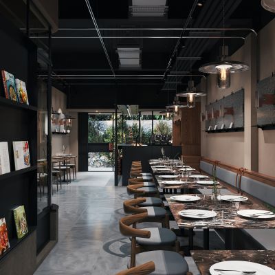 现代工业风餐厅