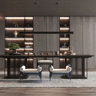 新中式茶室书房