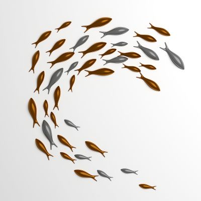 新中式游鱼墙饰挂件_小鱼墙饰