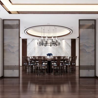 新中式餐厅包厢