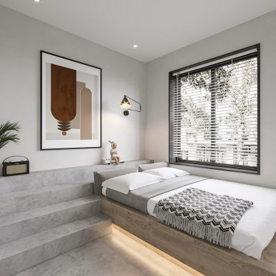 现代榻榻米卧室