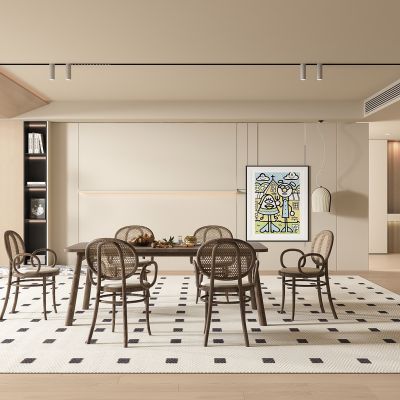 现代奶油风餐厅