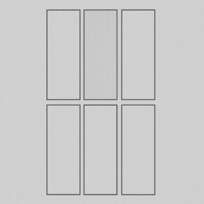 现代玻璃屏风隔断