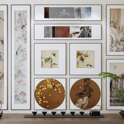 新中式挂画 装饰画 挂画组合 画 山水画 中式画