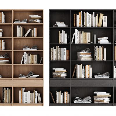 现代书柜 装饰柜 书籍摆件