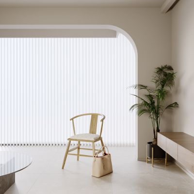 现代奶油风客厅 单人座椅