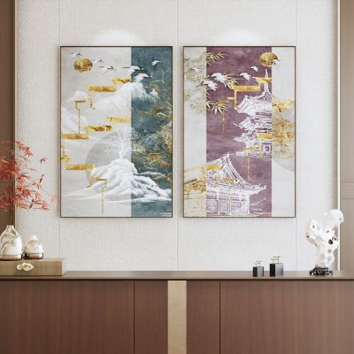 新中式挂画 装饰画 挂画组合 画 山水画 中式画