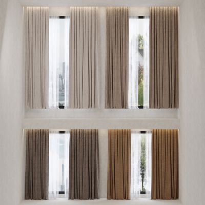 现代窗帘组合