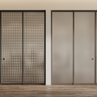 现代玻璃推拉门