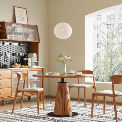 北欧餐桌椅餐边柜组合