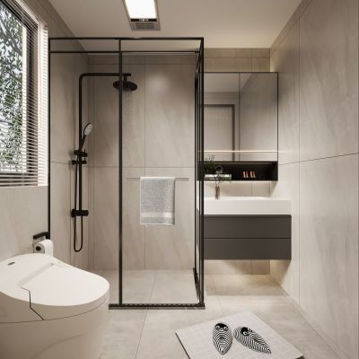 现代卫生间，卫生间