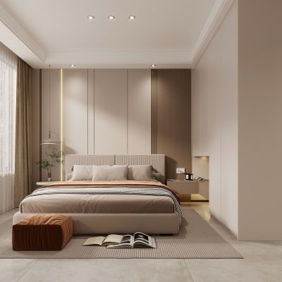 现代卧室，卧室，主人房，主卧