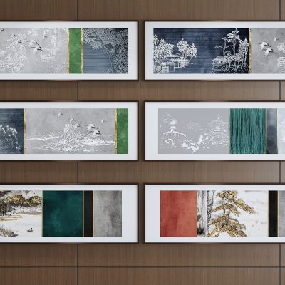 现代挂画饰品 新中式挂画