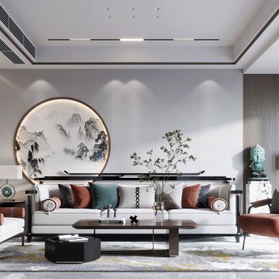 新中式客餐厅厨房