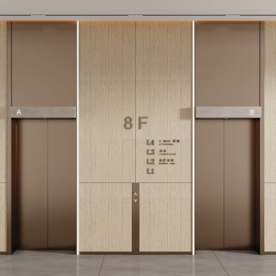 现代电梯间