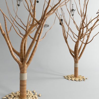 现代枯树 景观树