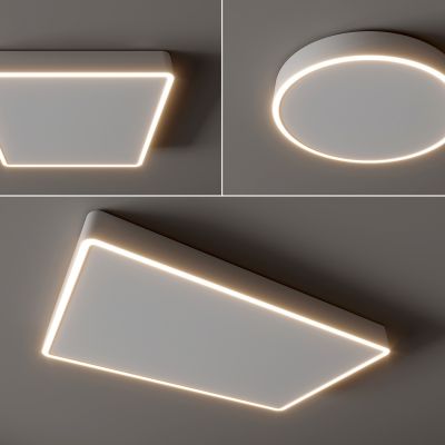 现代吸顶灯 圆形吸顶灯 方形吸顶灯 卧室 客厅 儿童房 简约吸顶灯