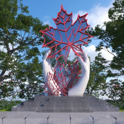 现代城市雕塑小品3D模型