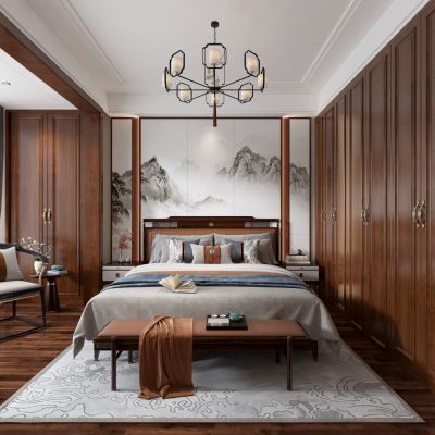 新中式卧室