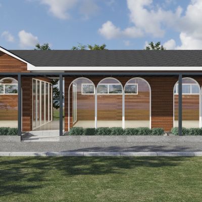 新中式户外木屋