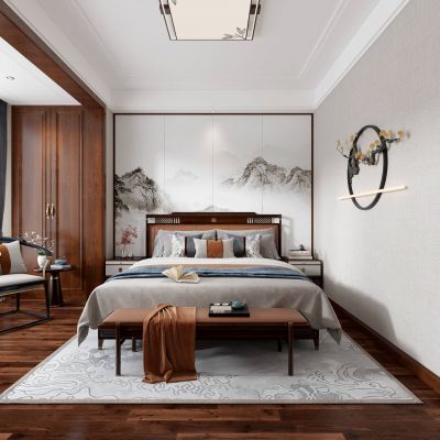 新中式卧室