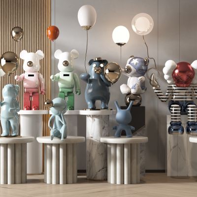 现代室内雕塑摆件组合