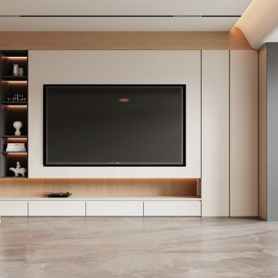 現(xiàn)代電視背景墻
