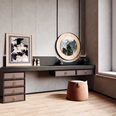 新中式中古风梳妆台，摆件