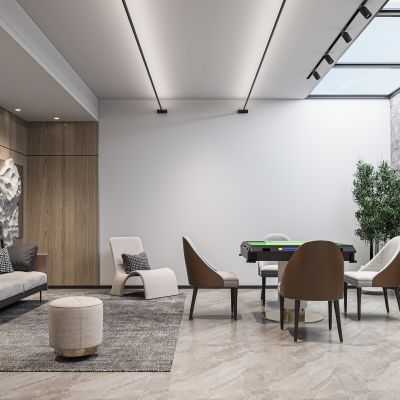 现代麻将室棋牌室