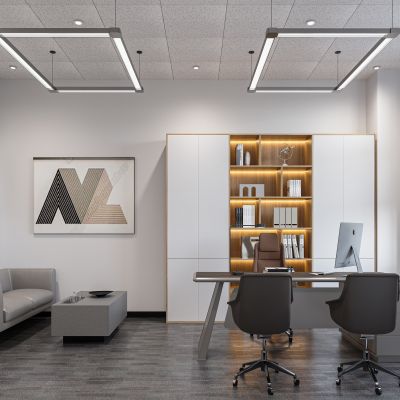 现代办公室3D模型