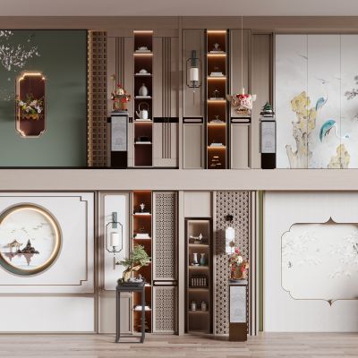 新中式沙发背景墙