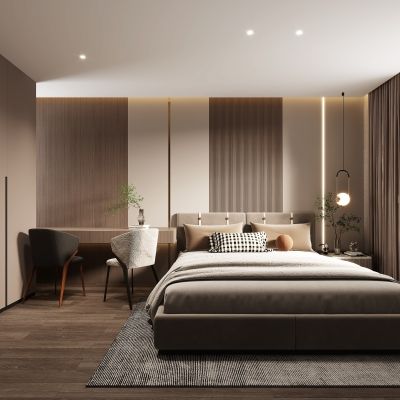 现代卧室，卧室，主人房，主卧