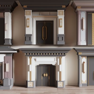 新中式庭院大门，别墅大门