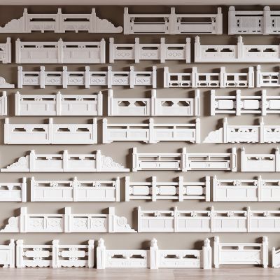 中式汉白玉护栏