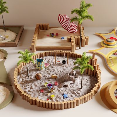 现代沙池，沙坑