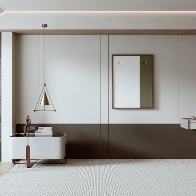 现代床头背景墙