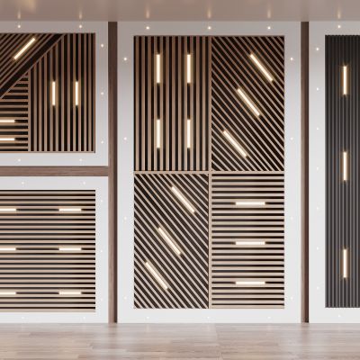 现代铝方通吊顶，格栅吊顶