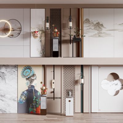 新中式沙发背景墙