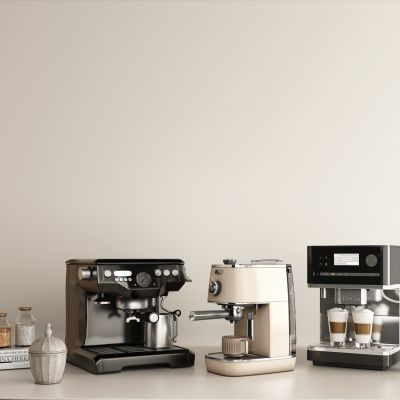 现代咖啡机 饮料机 甜品店厨房饮品设备
