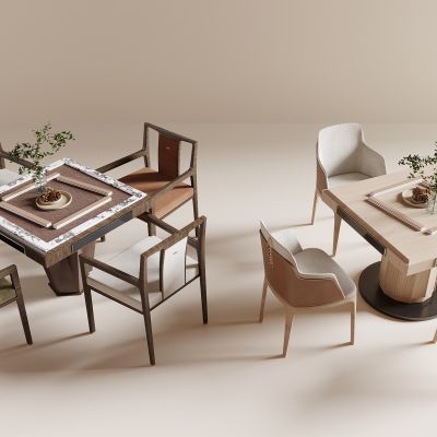 新中式麻将桌椅