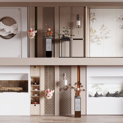 新中式沙发背景墙