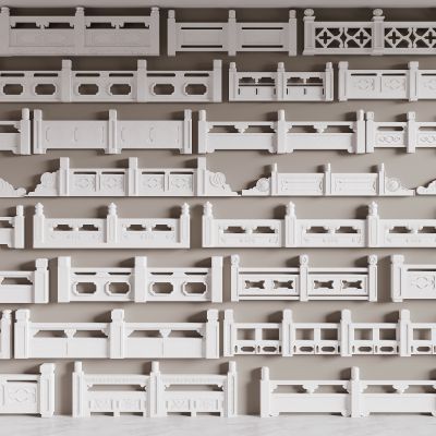 中式汉白玉护栏