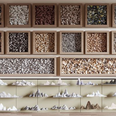 现代鹅卵石，假山石