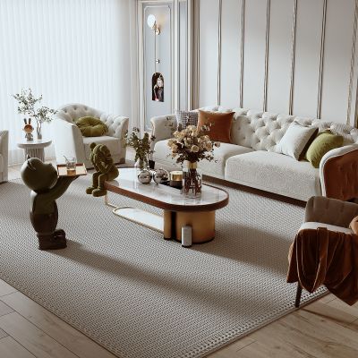 法式组合沙发茶几