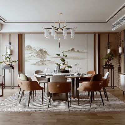 新中式餐厅包厢