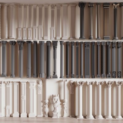 欧式罗马柱，石膏柱