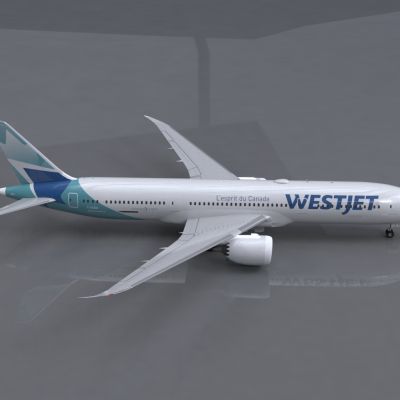 西捷航空波音787-9梦想客机C-GUDH“克莱夫·贝多”